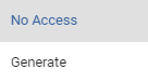 screenshot of generation access options