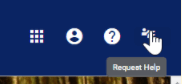 screenshot of request help option