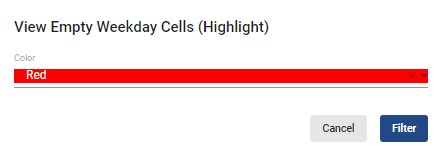 view empty weekday cells